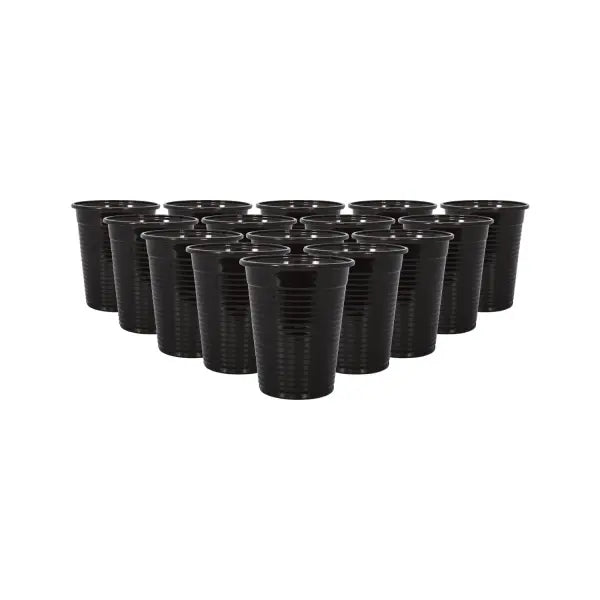 Bicchieri Neri di Plastica 100pcs