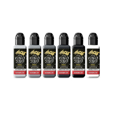 KUROSUMI Imperial Tattoo Ink . set Marble Stone 6x44ml
