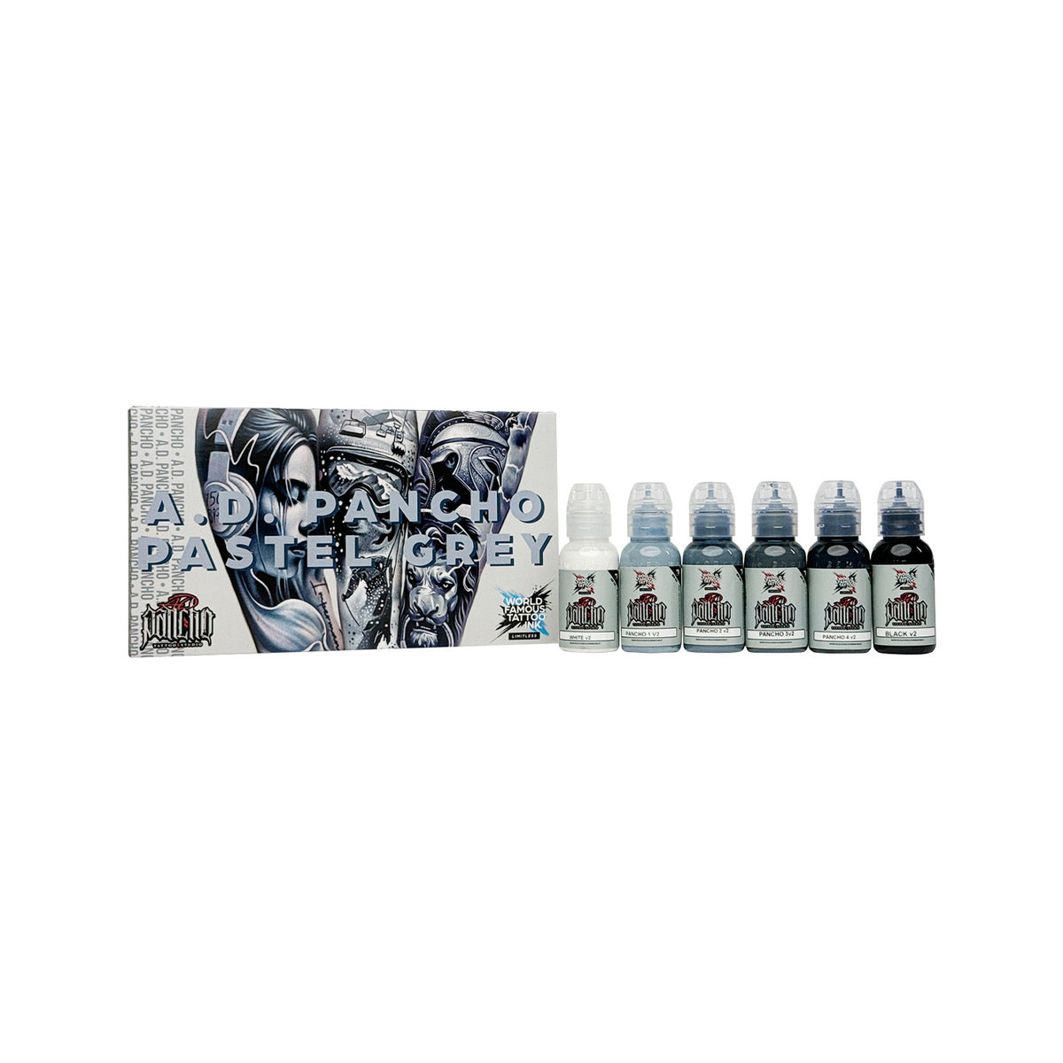 World Famous Limtless Tattoo - A.D. Pancho Pastel set V2 6x30ml