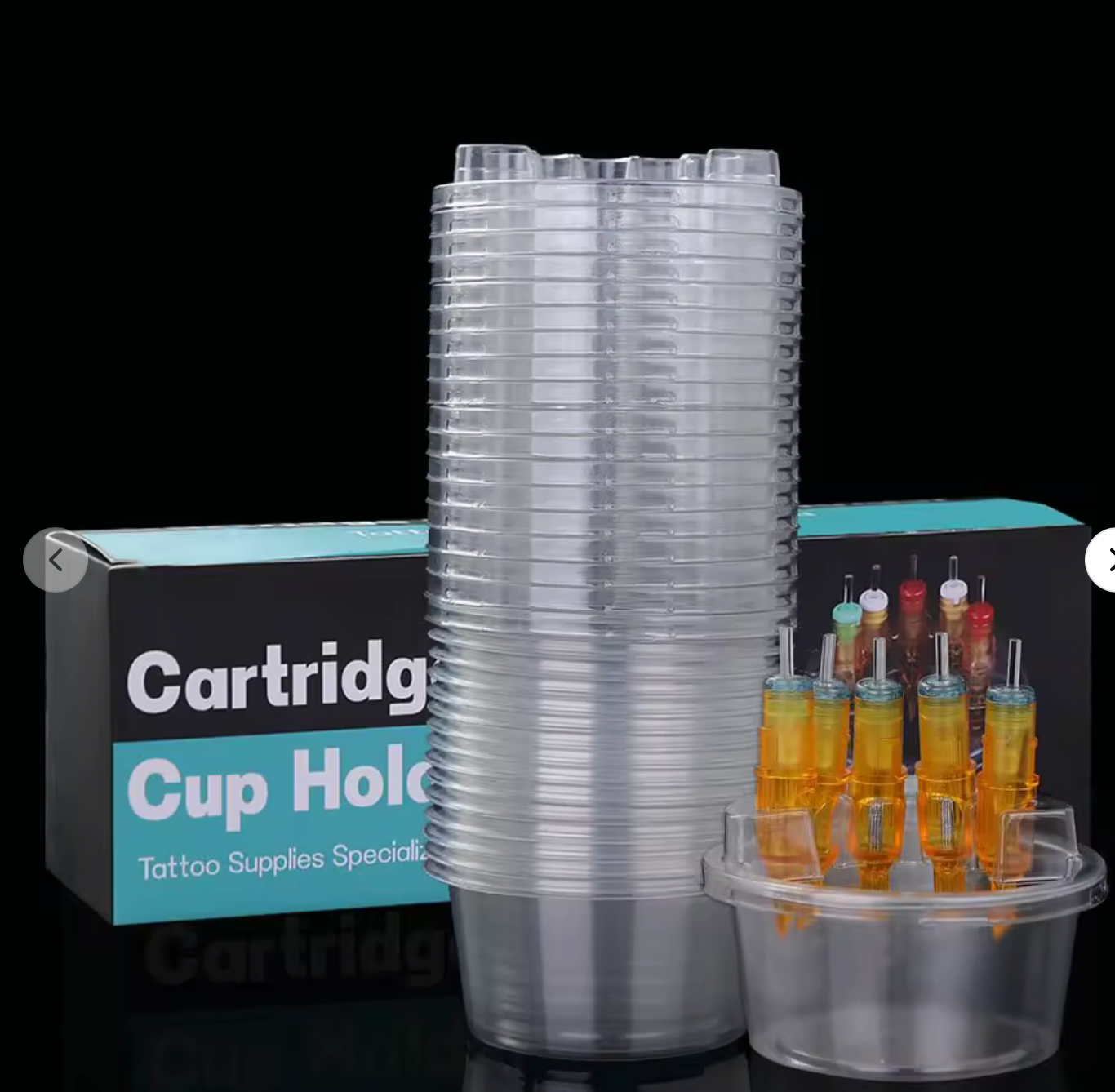 Cartridge Needle cup Holder - Cup Porta Inchiostro Monouso in Plastica